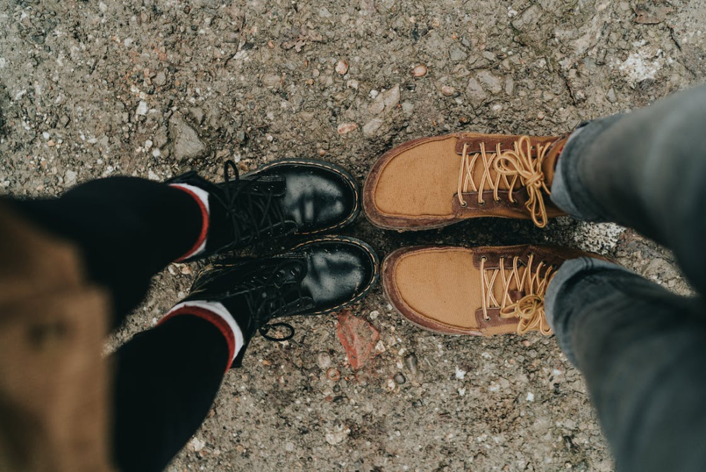 pair of hardworking boots