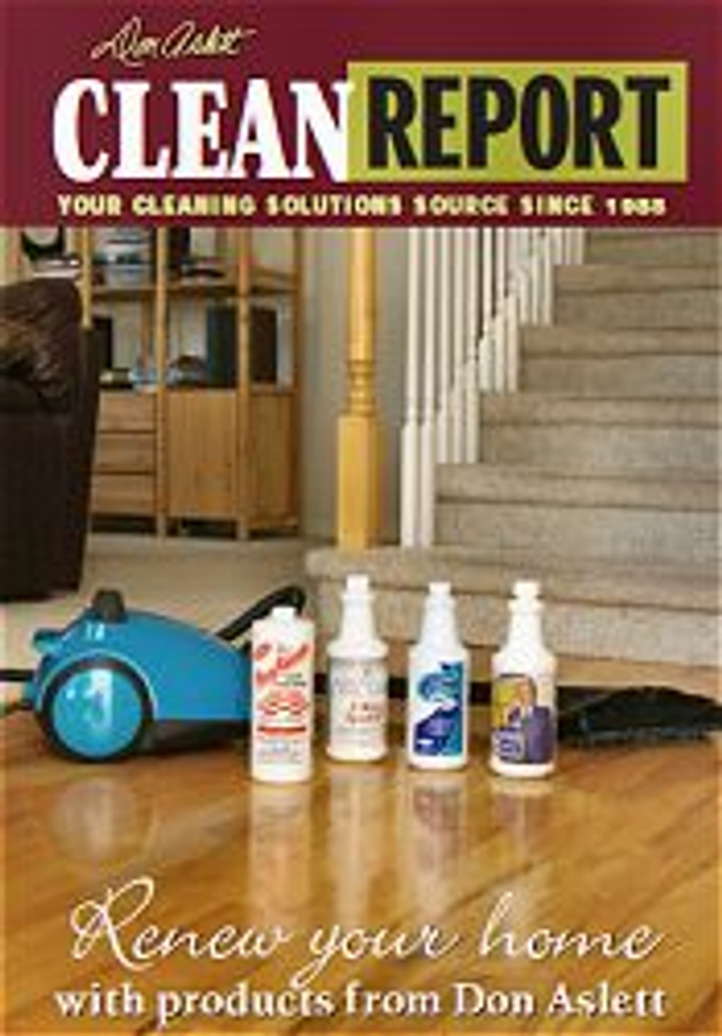 Don Aslett's Cleaning Center Catalog Cover