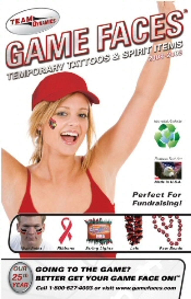 Game Faces ® by Team Dynamics Catalog Cover