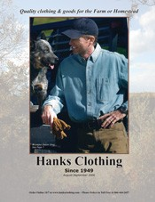 Hanks Clothing Catalog Cover