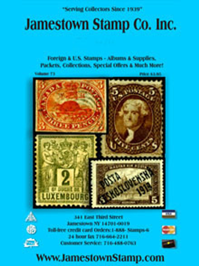 Jamestown Stamp Company Catalog Cover