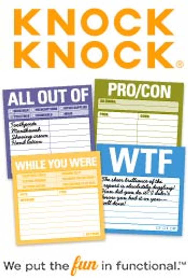 Knock Knock Catalog Cover