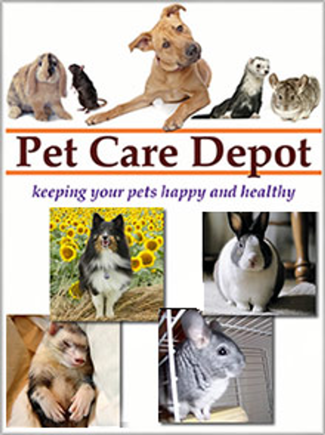 Pet Care Depot Catalog Cover