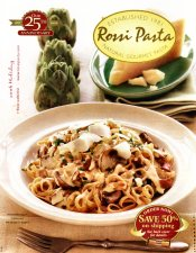Rossi Pasta Catalog Cover