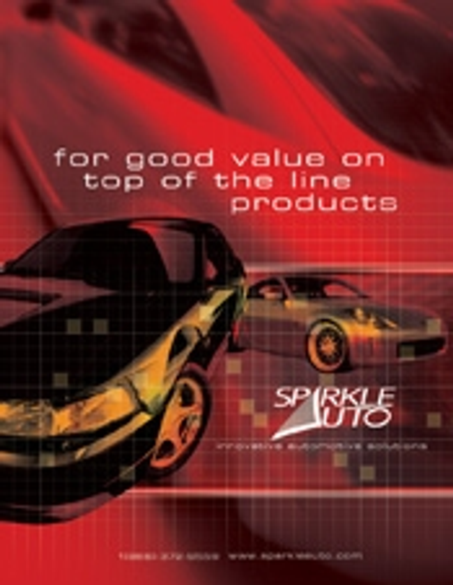Sparkle Auto ® Catalog Cover