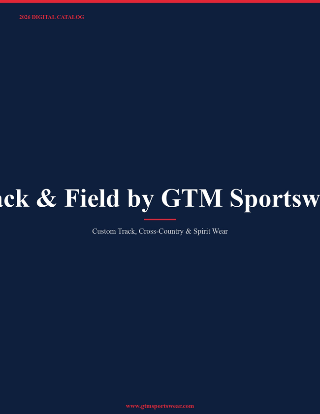Track & Field by GTM Sportswear 2026 Catalog Catalog Cover