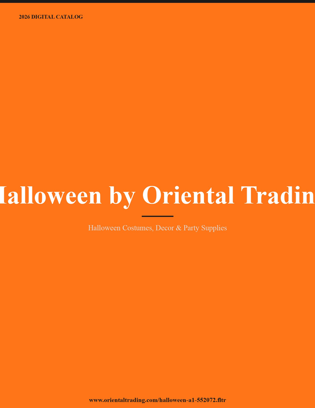 Halloween by Oriental Trading 2026 Catalog Catalog Cover