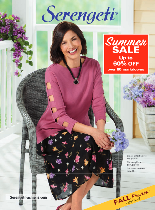 Request a Free Serengeti Fashion Clothing and Accessories Catalog for 2022