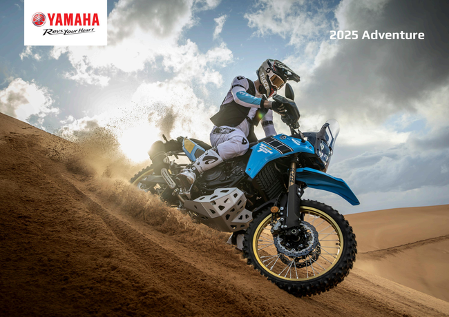 Yamaha 2025 Adventure Motorcycles Brochure Catalog Cover