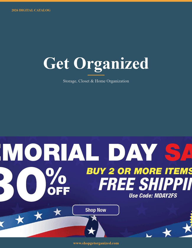 Get Organized 2026 Catalog Catalog Cover