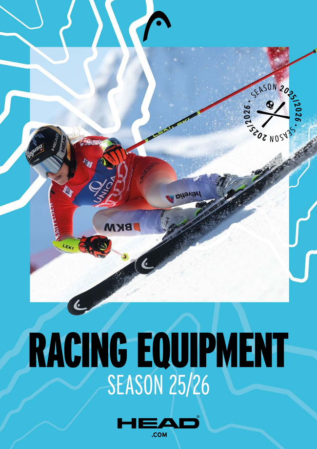 HEAD Alpine Ski Racing 2025/26 Equipment Catalog Catalog Cover
