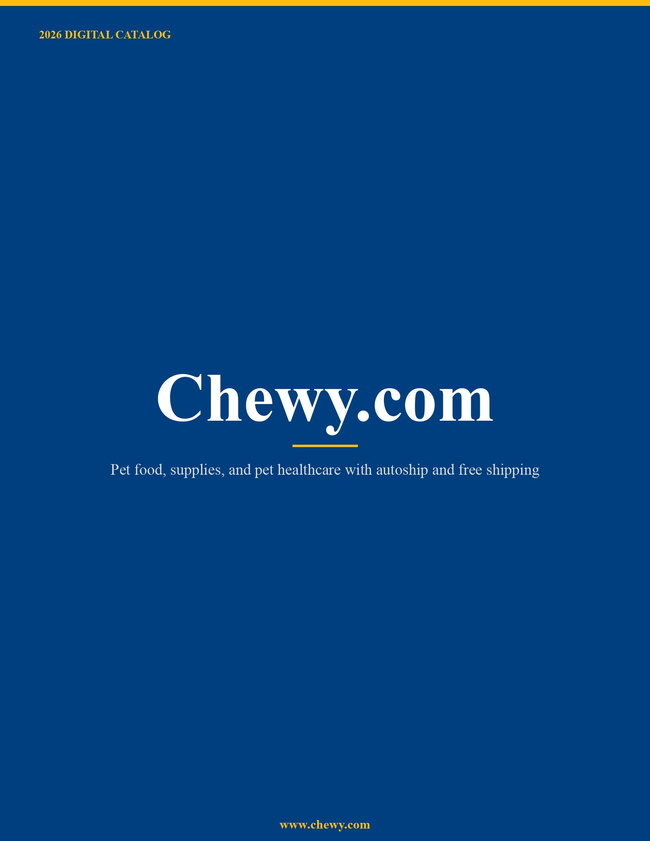 Chewy.com 2026 Catalog Catalog Cover