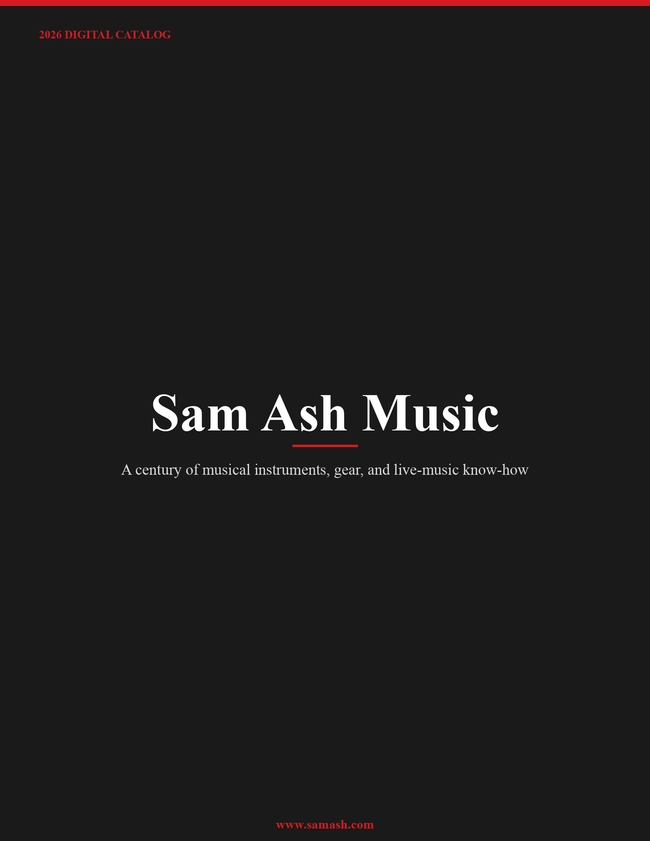 Sam Ash Music 2026 Catalog Catalog Cover