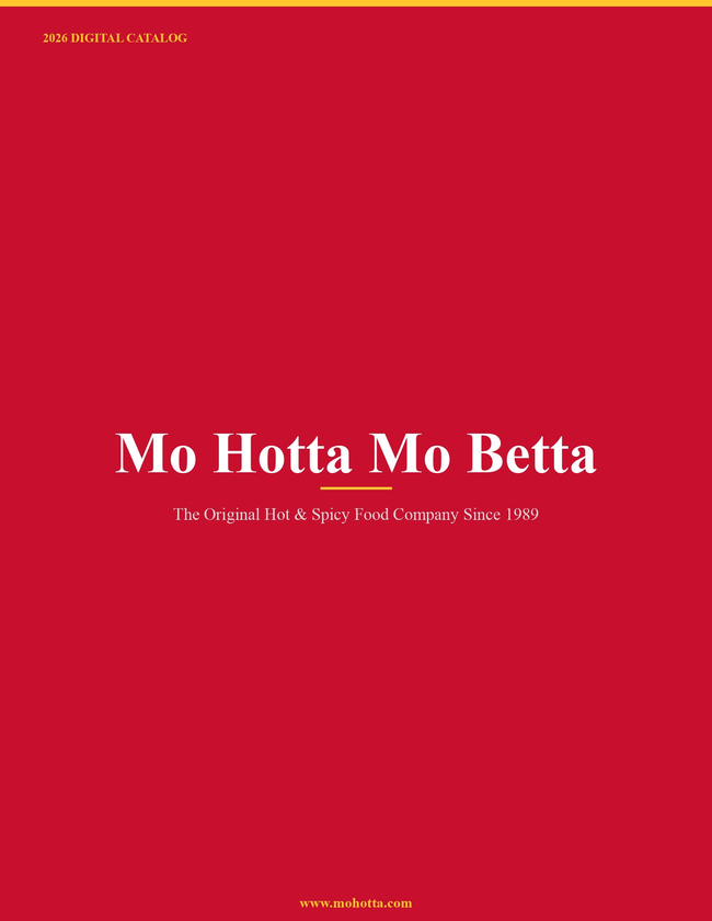 Mo Hotta Mo Betta 2026 Catalog Catalog Cover