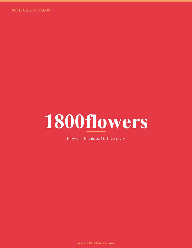1800flowers 2026 Catalog Catalog Cover
