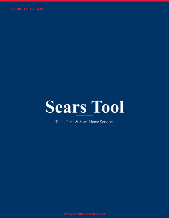 Sears Tool 2026 Catalog Catalog Cover