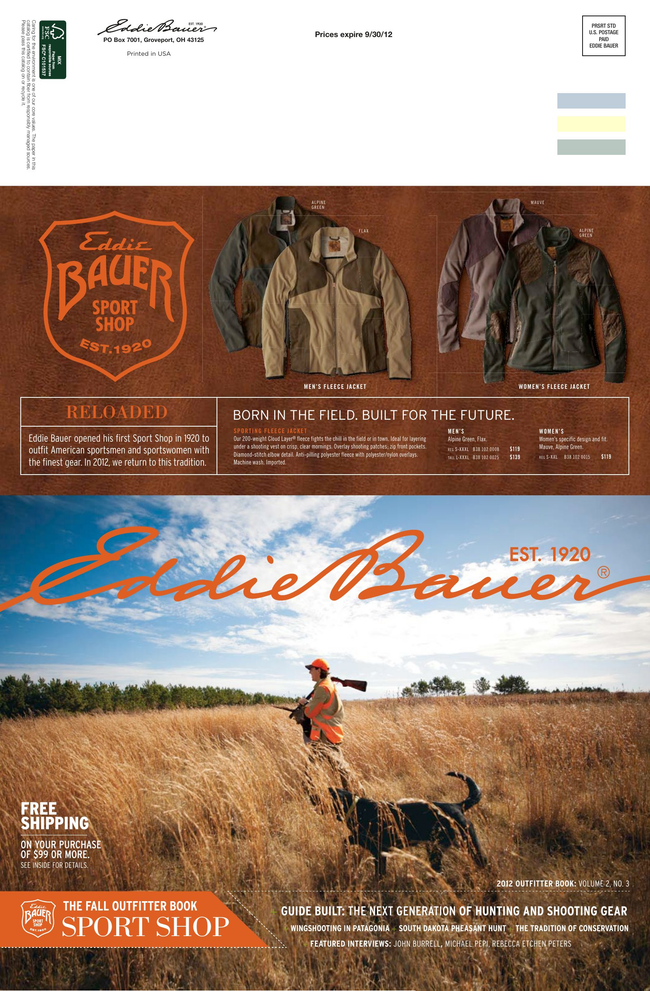 Eddie Bauer Fall Outfitter Catalog Catalog Cover
