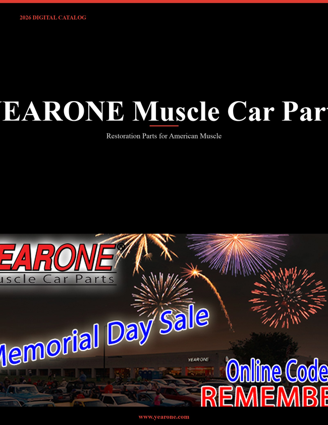 YEARONE Muscle Car Parts 2026 Catalog Catalog Cover