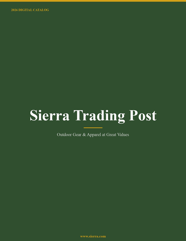 Sierra Trading Post 2026 Catalog Catalog Cover