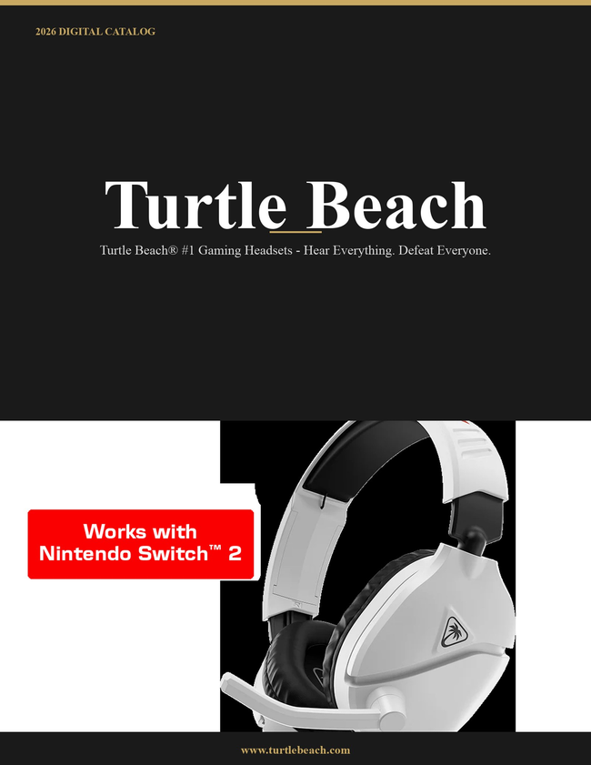 Turtle Beach 2026 Catalog Catalog Cover