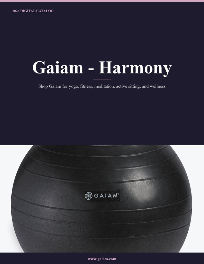 Gaiam - Harmony 2026 Catalog Catalog Cover