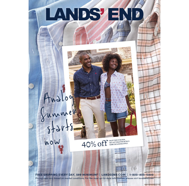 Lands' End Men's 2026 Catalog Catalog Cover