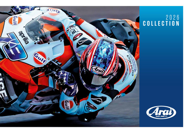 Arai 2026 Collection Brochure Catalog Cover