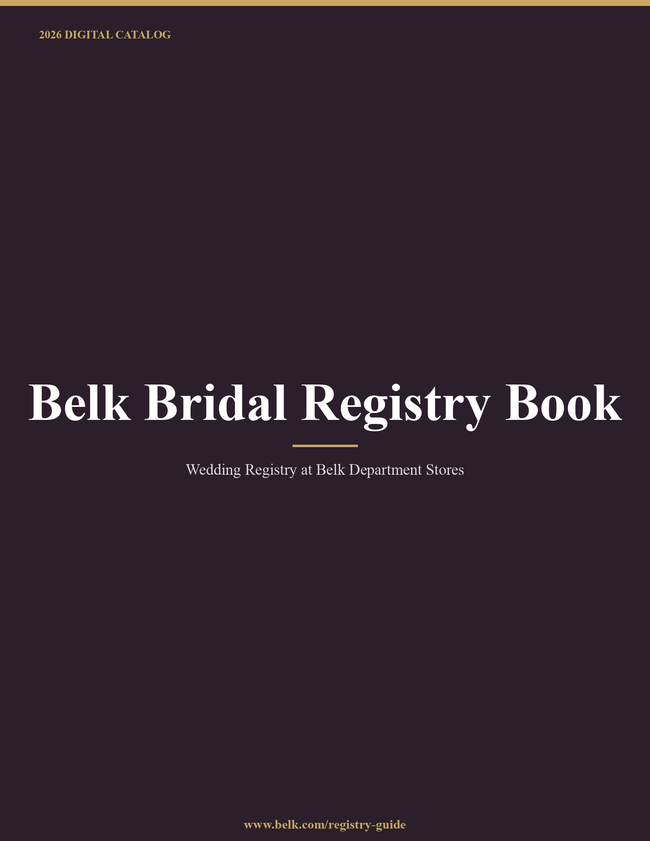 Belk Bridal Registry Book 2026 Catalog Cover
