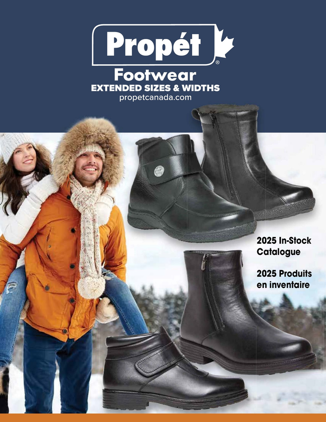 Propet 2025 Comfort & Diabetic Footwear Catalogue Catalog Cover