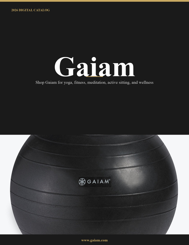 Gaiam 2026 Catalog Catalog Cover