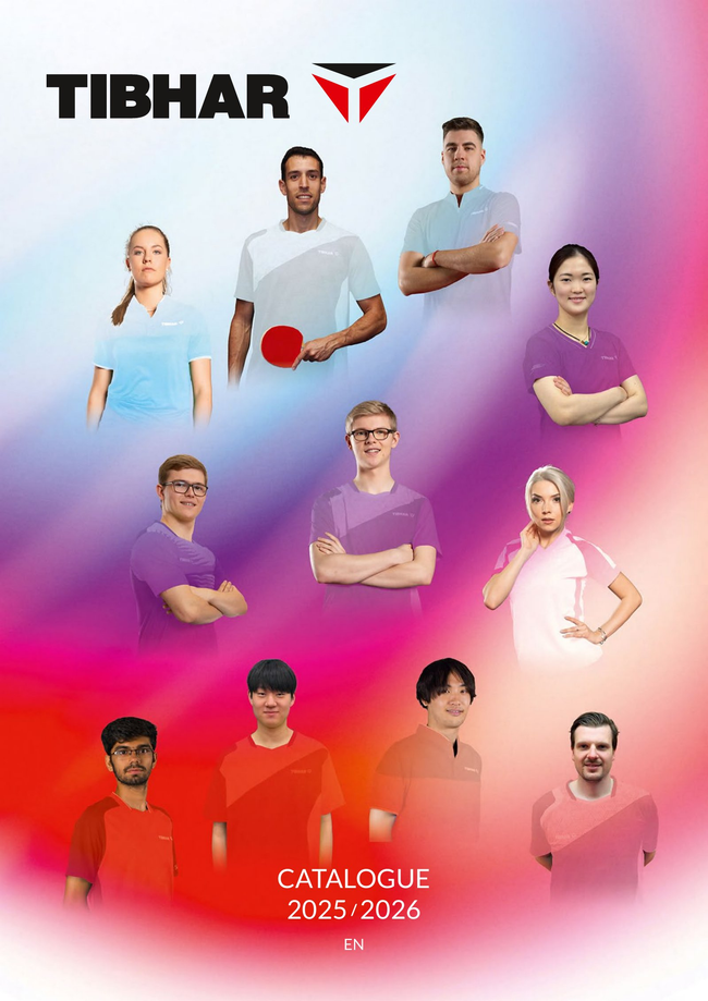 TIBHAR Table Tennis 2025/26 Catalog Catalog Cover