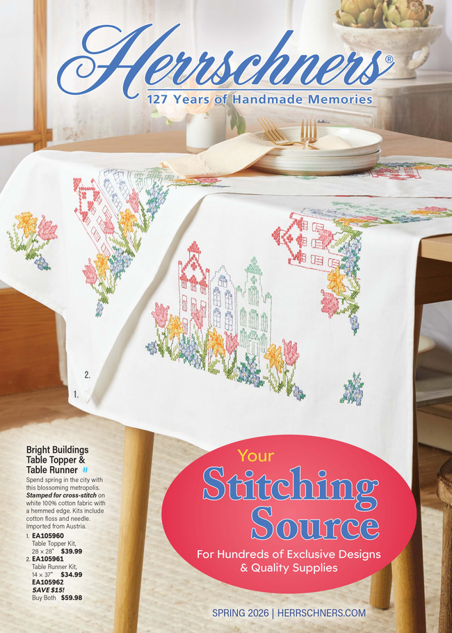 Herrschners - Stamped Stitchery & Embroidery Catalog Cover