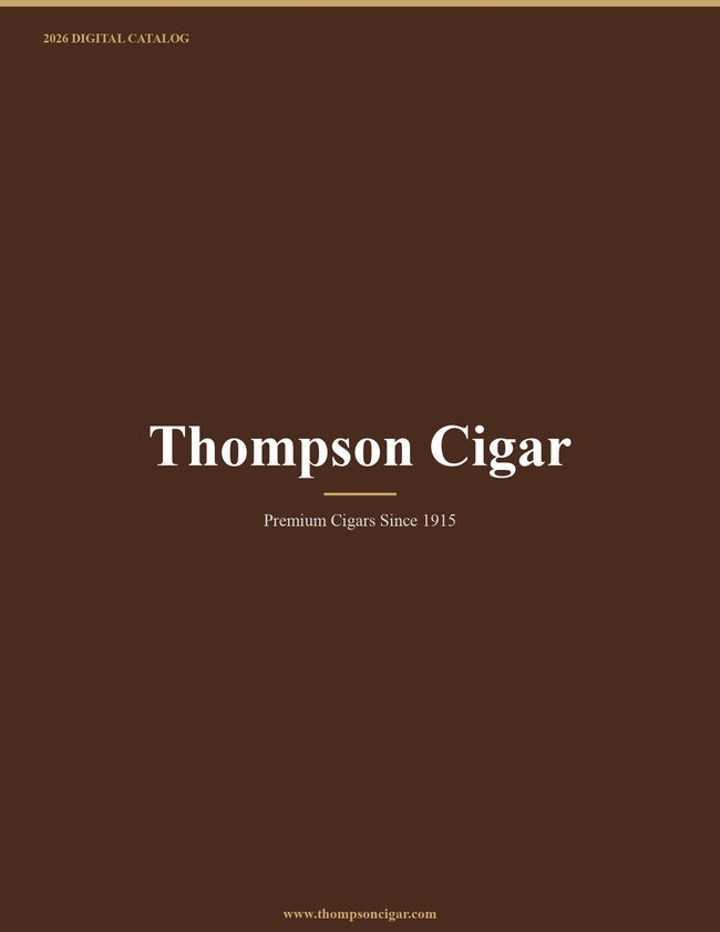 Thompson Cigar 2026 Catalog Catalog Cover