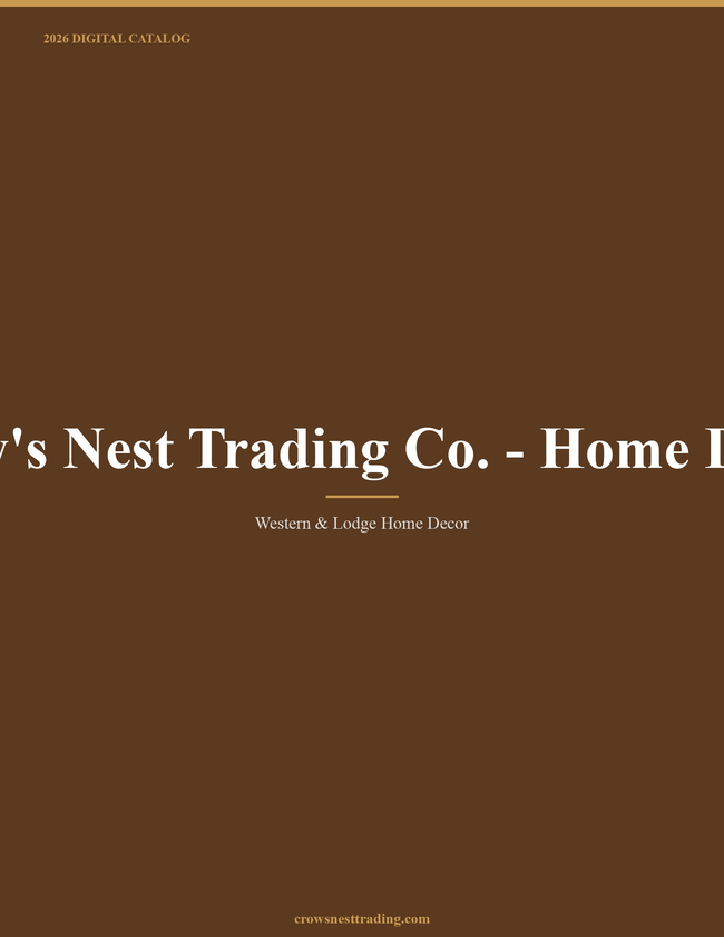 Crow's Nest Trading Co. - Home Decor 2026 Catalog Catalog Cover