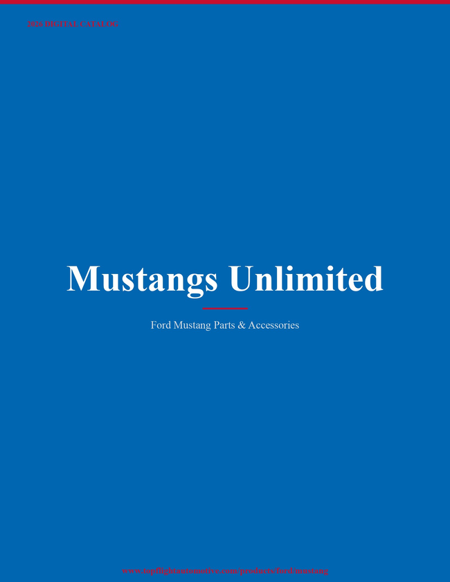 Mustangs Unlimited 2026 Catalog Catalog Cover