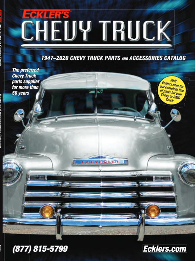 Classic Chevy Trucks by Eckler's Catalog Cover