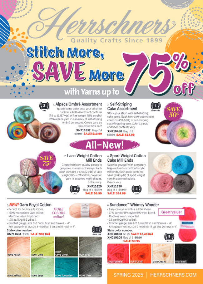 Herrschners - Knitting & Crocheting Catalog Cover