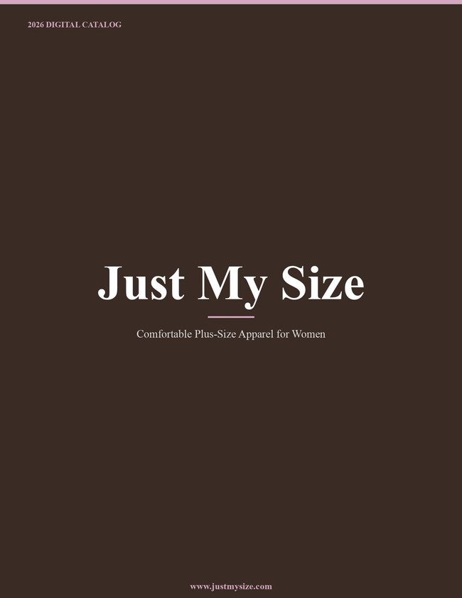 Just My Size 2026 Catalog Catalog Cover