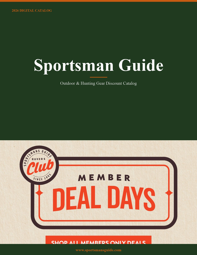 Sportsman Guide 2026 Catalog Catalog Cover