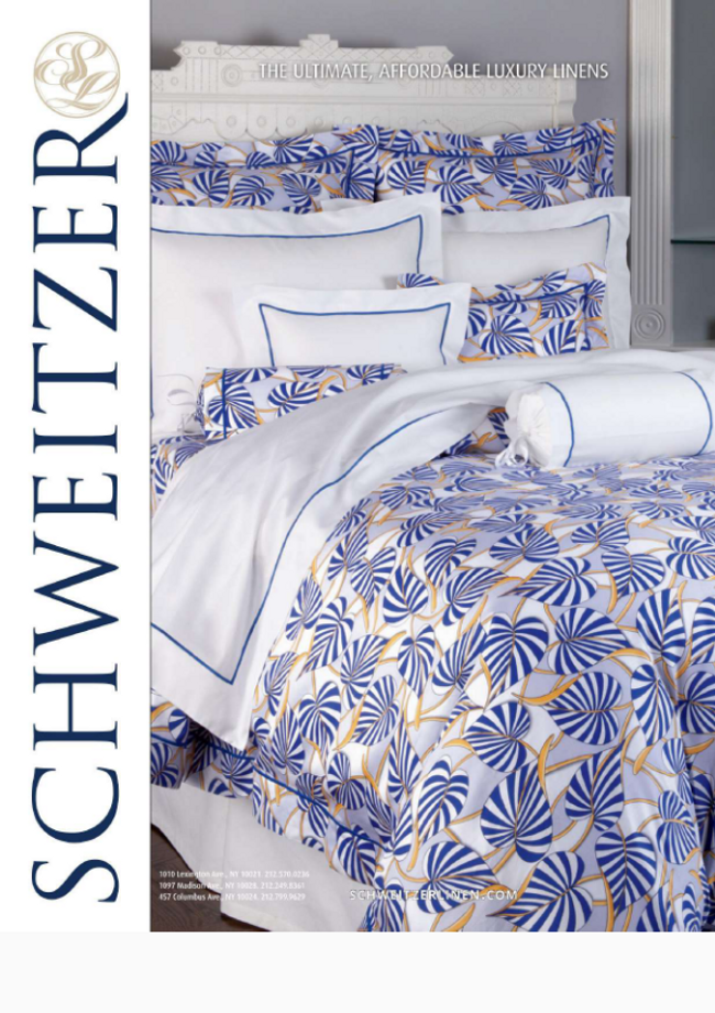 Schweitzer Linen Catalog Cover