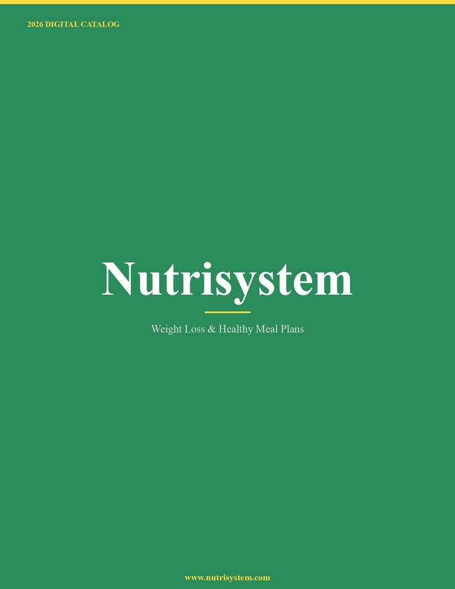 Nutrisystem 2026 Catalog Cover