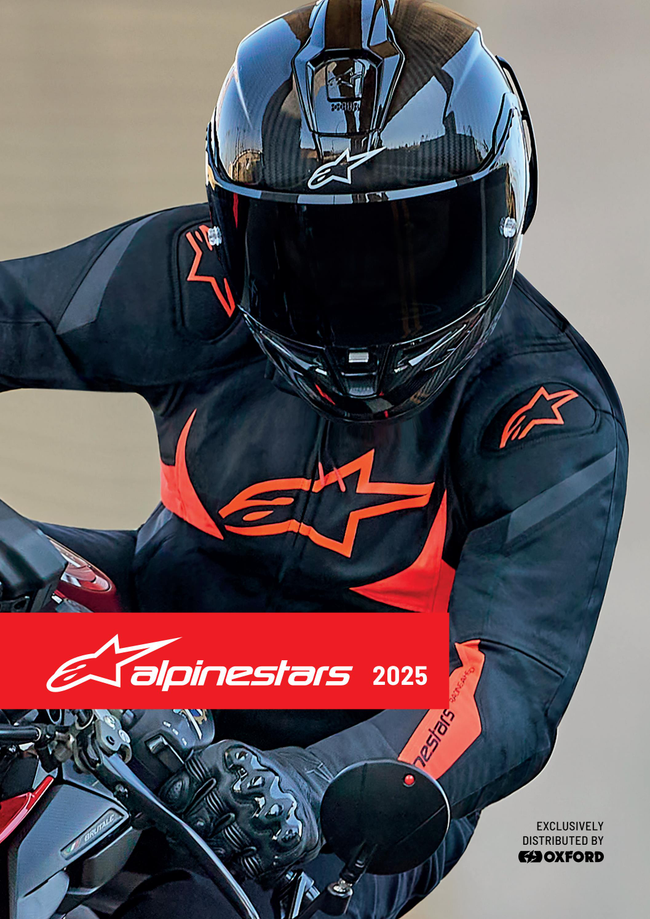 Alpinestars 2025 Motorcycle Gear Catalog Catalog Cover