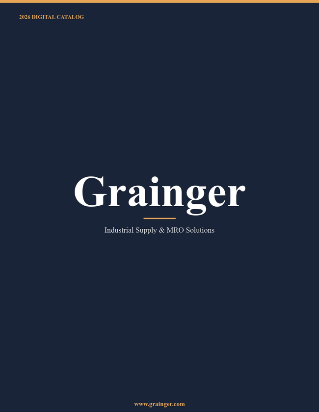 Grainger 2026 Catalog Catalog Cover