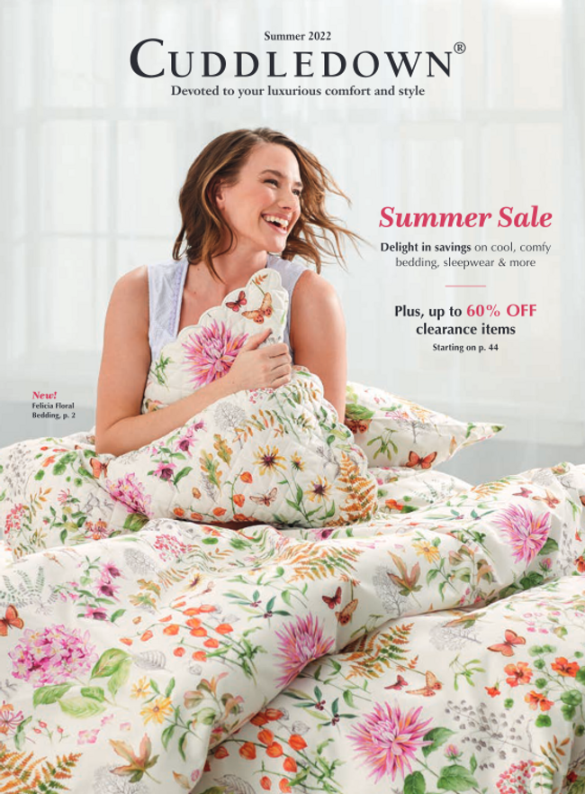 Request a Free 2025 Cuddledown Home Decor Catalog