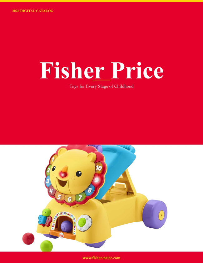 Fisher Price 2026 Catalog Catalog Cover