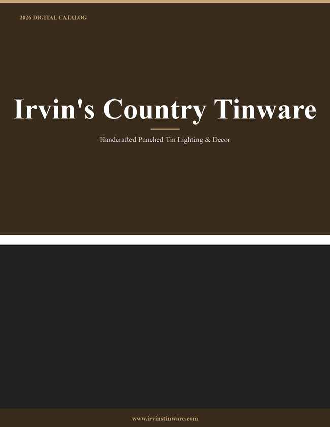 Irvin's Country Tinware 2026 Catalog Catalog Cover