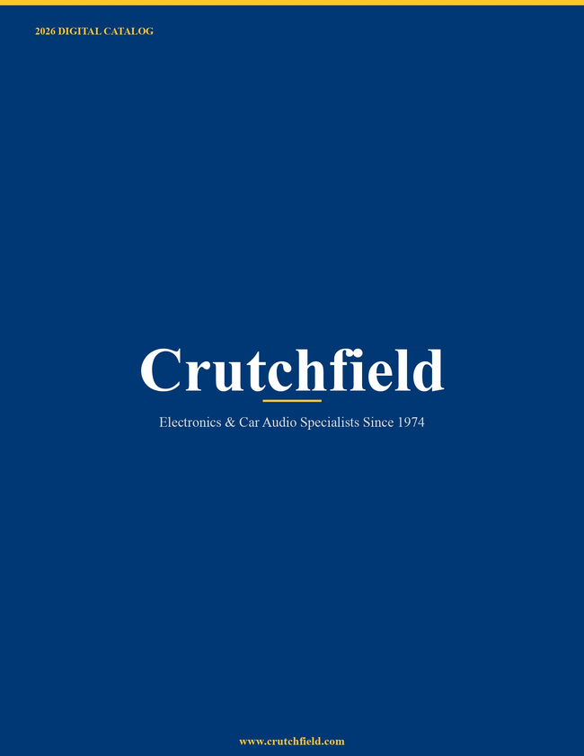 Crutchfield 2026 Catalog Catalog Cover
