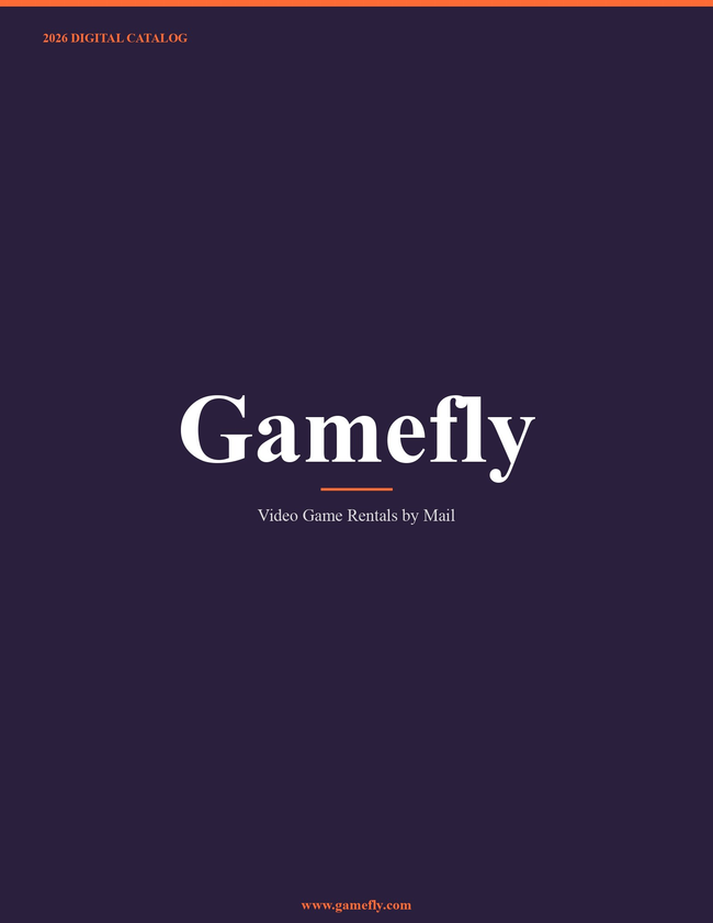 Gamefly 2026 Catalog Cover