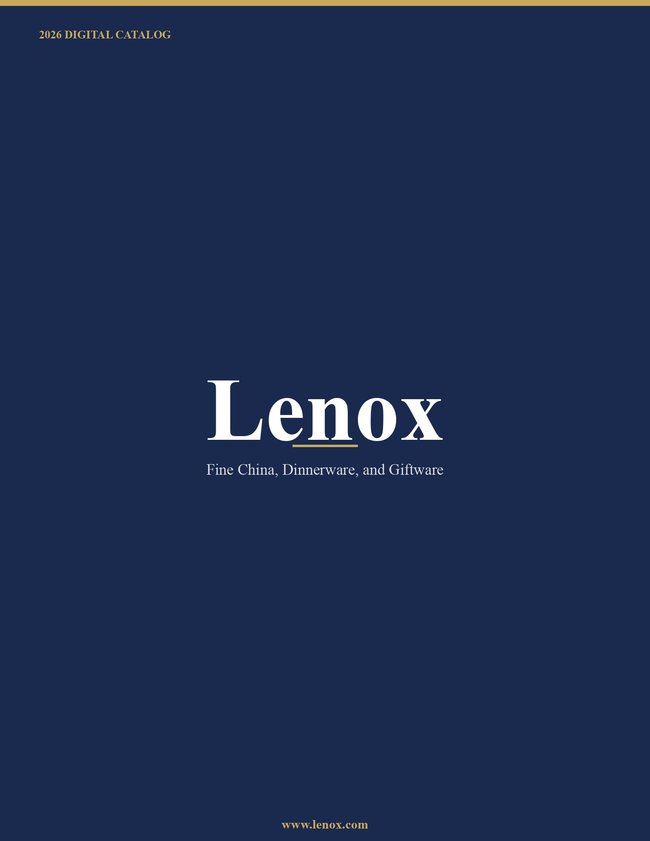 Lenox 2026 Catalog Catalog Cover