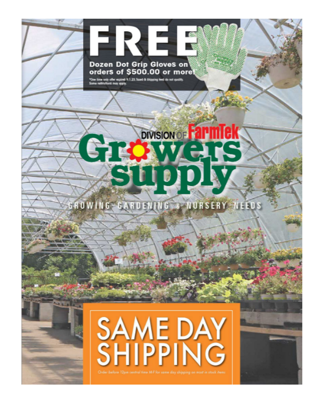 Growers Supply Catalog Cover